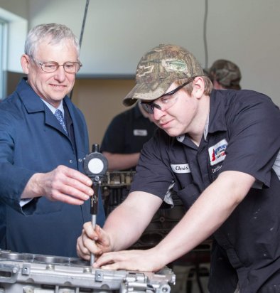 Professor pays it forward through a bequest to Lakes Region Community College to support future students in Automotive Technology