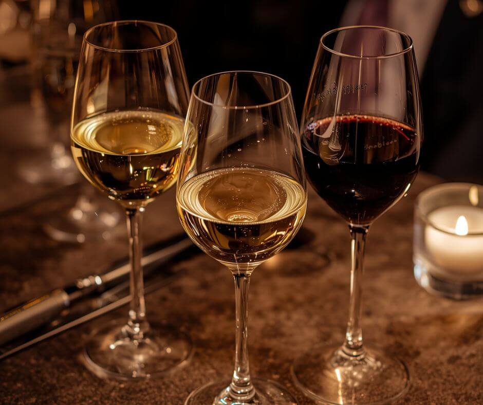 3 glasses of wine