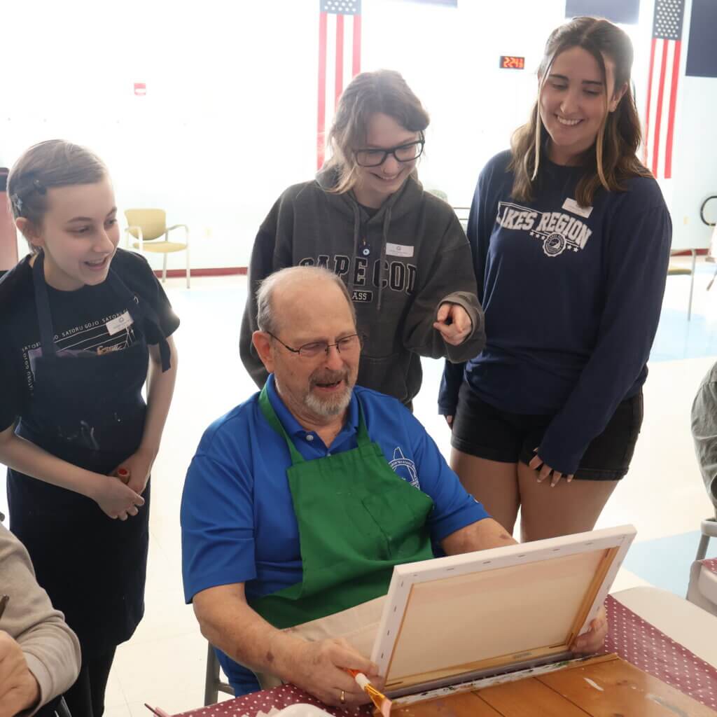 Art students at NH Veterans Home
