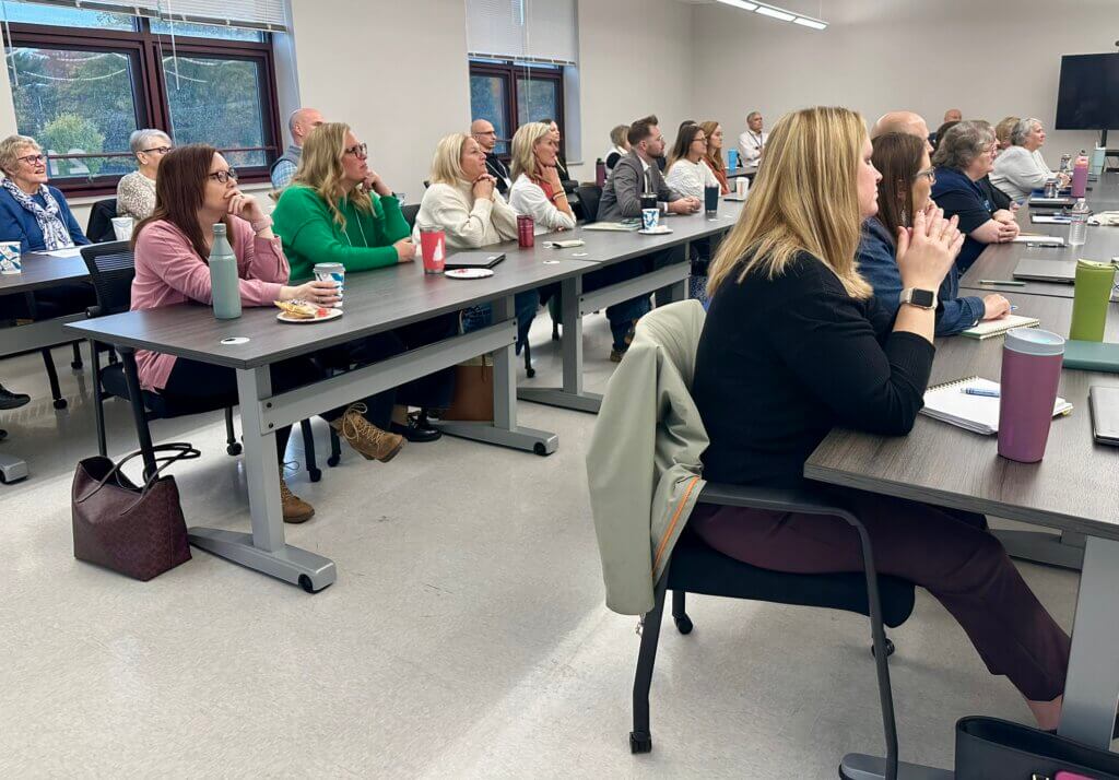 Adult students in classroom